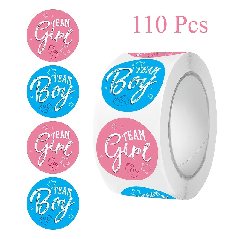 110pcs(1 Volume) Gender Display Send A Sticker Gift Bag Seal Sticker Send A Decorative Home Decoration Gift