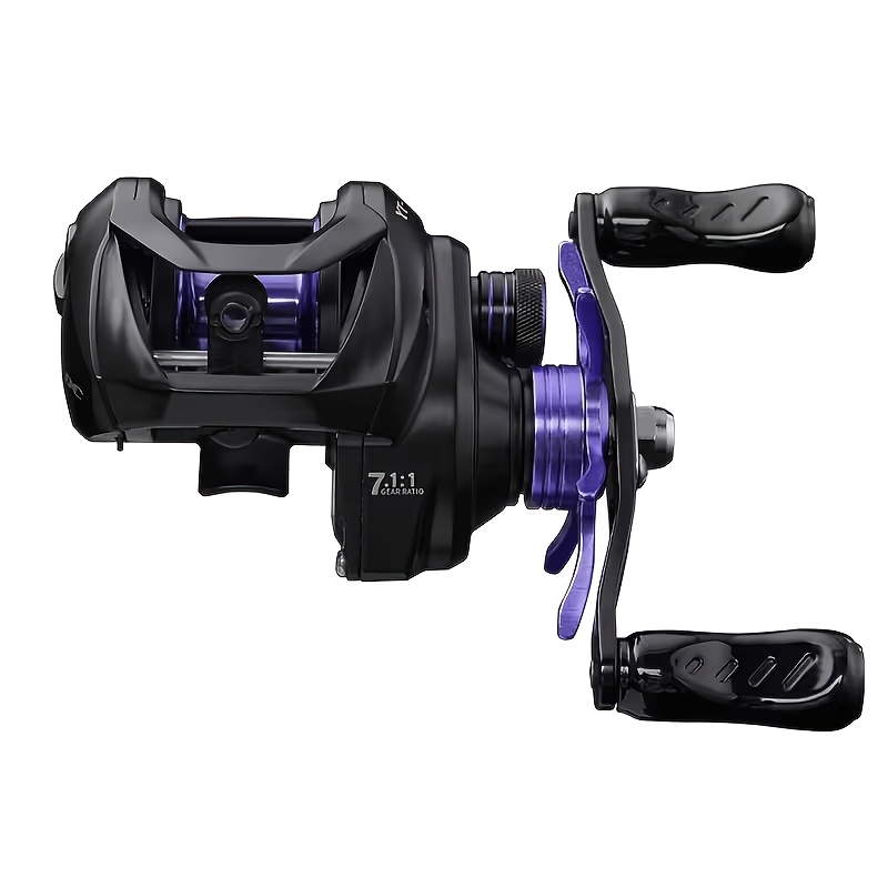 TEMU TRONMER YT- Serie Professionelle Baitcasting-Rolle mit Metall-Schnurauslösedrehknopf, 7,1:1 Hochgeschwindigkeits-Übersetzung, 4+1 Kugellager, 2g