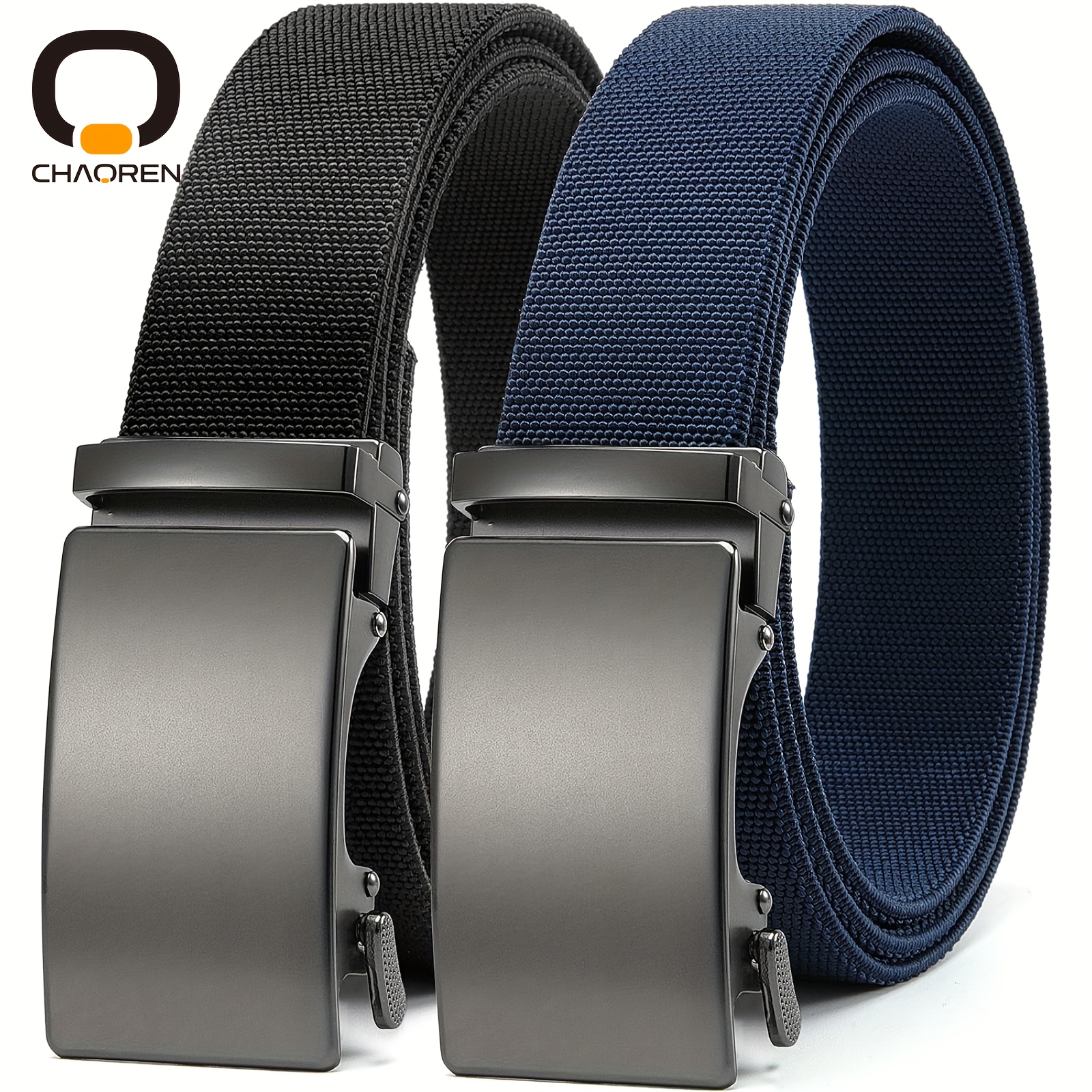 

Chaoren 2pcs Belt For Men, Nylon Adjustable Belt,