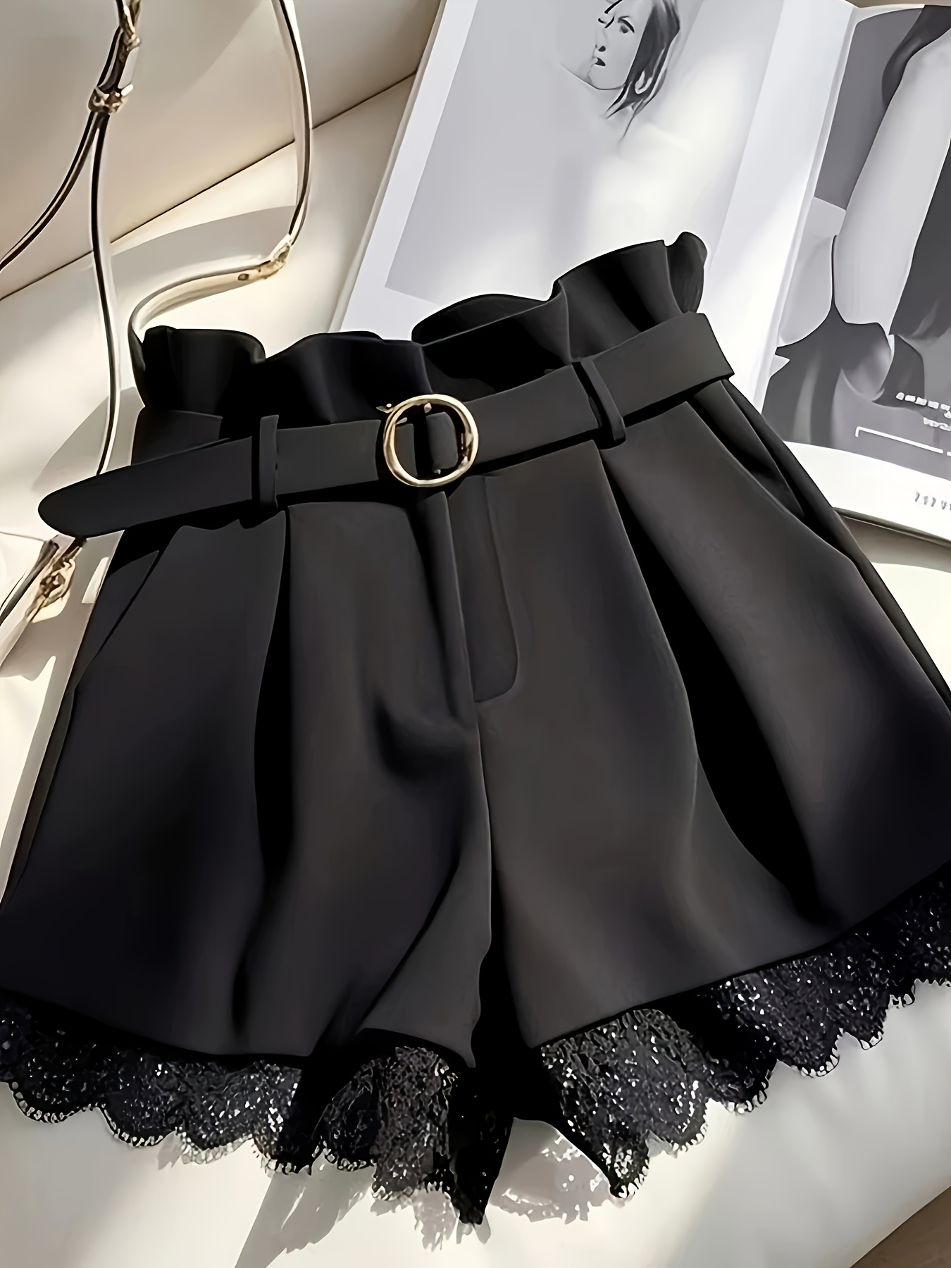 casual elegant   gentle   lace shorts european and american womens clothing