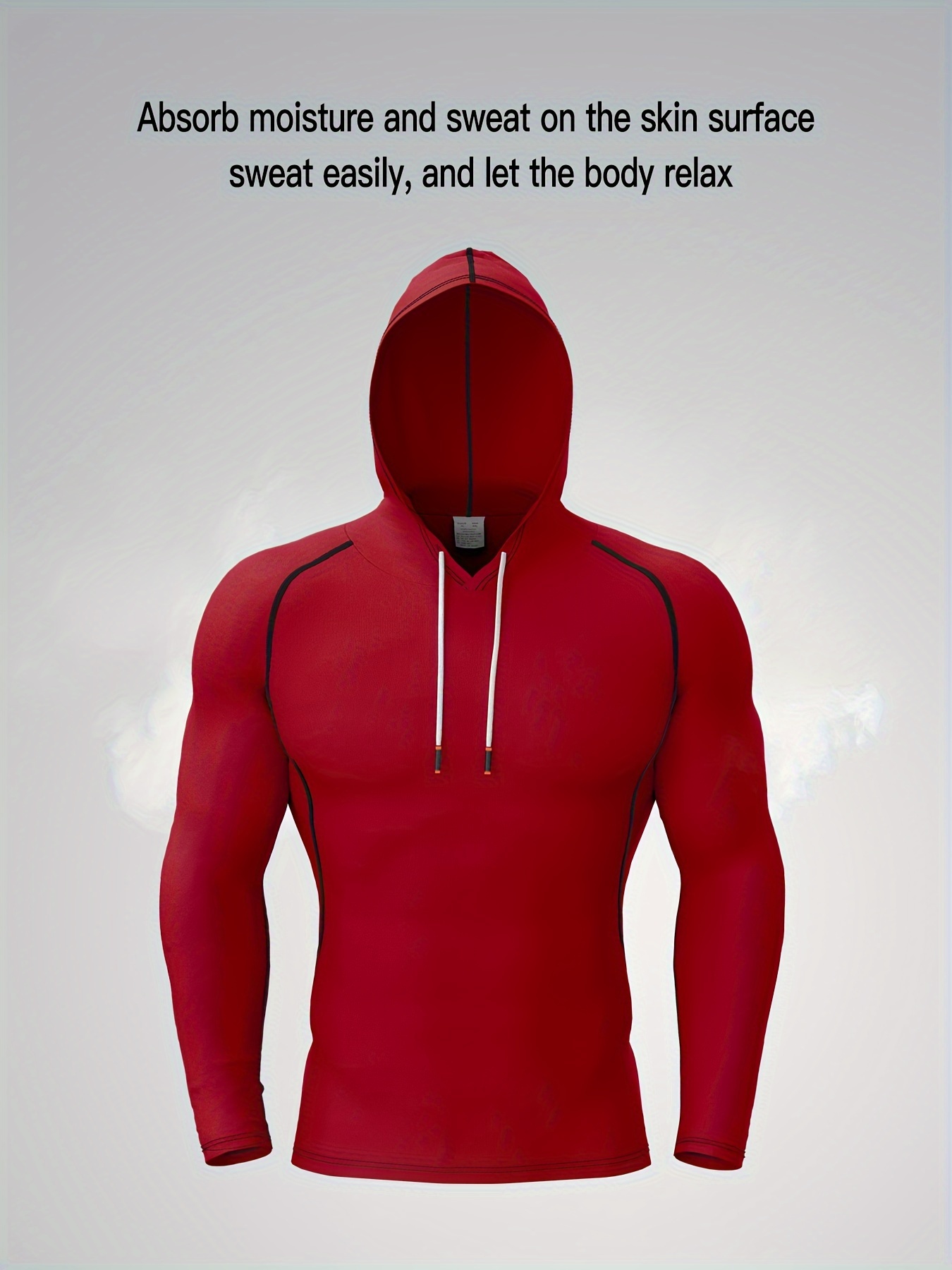 Men's Sports Quick Drying Comfy Compression Hoodie - Temu