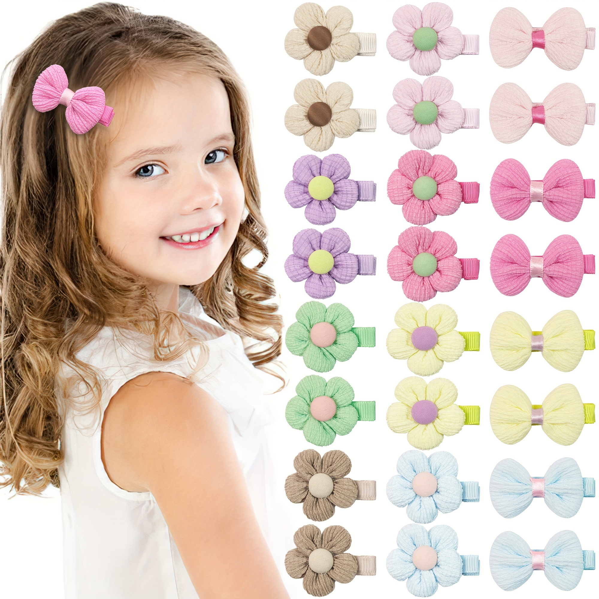 40 Stück Süße Mini-Haarspangen Für Mädchen & Frauen – Bunte Blümchen-Clips Mit Aufbewahrungsdose