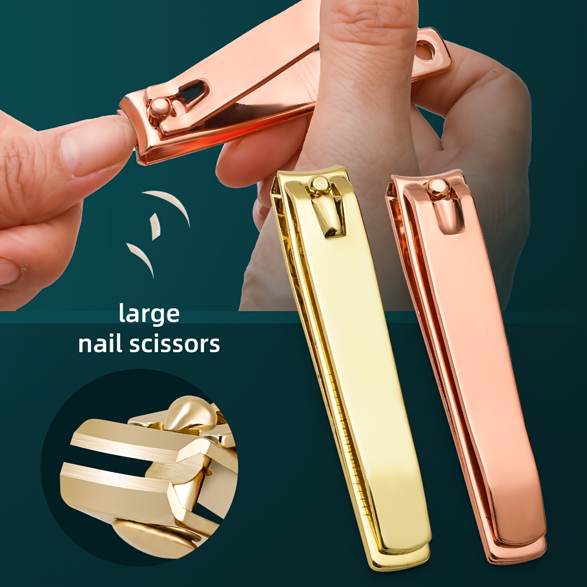 

Stainless Steel Nail Clippers - Sharp For Fingernails & Toenails, For Manicure & Pedicure, Or