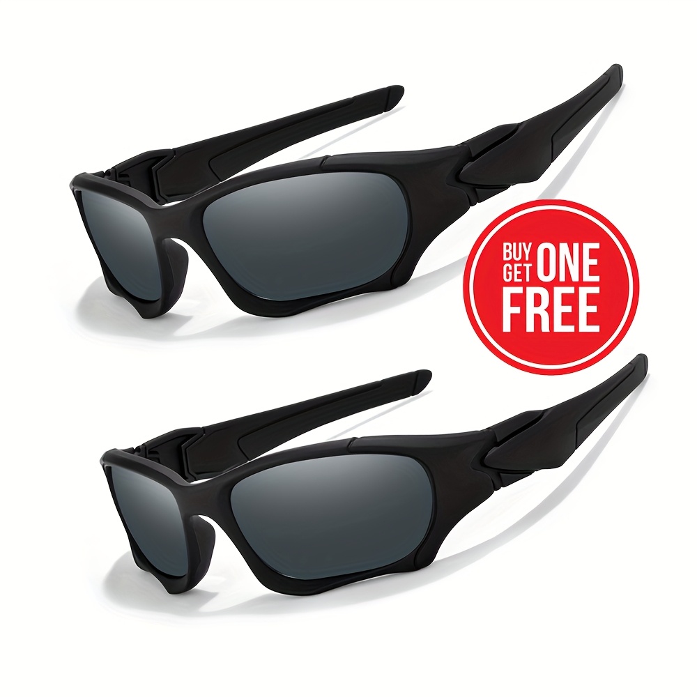 2pcs Passong Design Women Men Black Frame Fashion Glasses Classics Eyewear Unisex Design Gifts For Fishing Driving Cycling