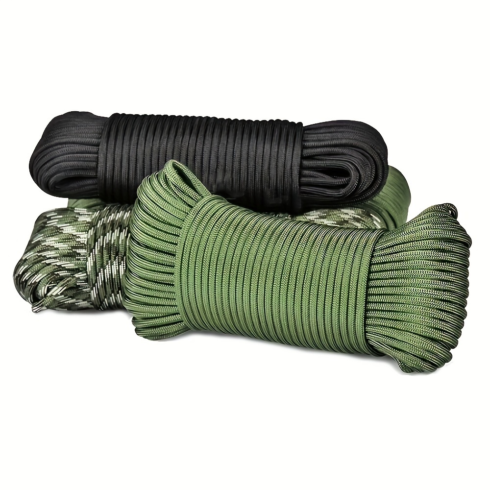 Durable 7-core Paracord Cord - Nylon Rope For Camping, Hiking, And Survival  - Includes Tent Lanyard And Other Essential Accessories - Temu France