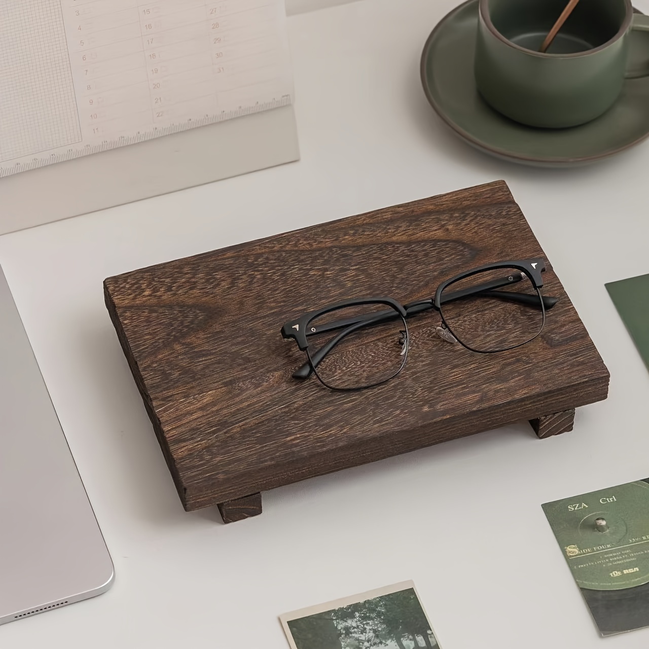 Awakentti Holztablett - Vielseitiger Sockelständer Für Bad & Küche