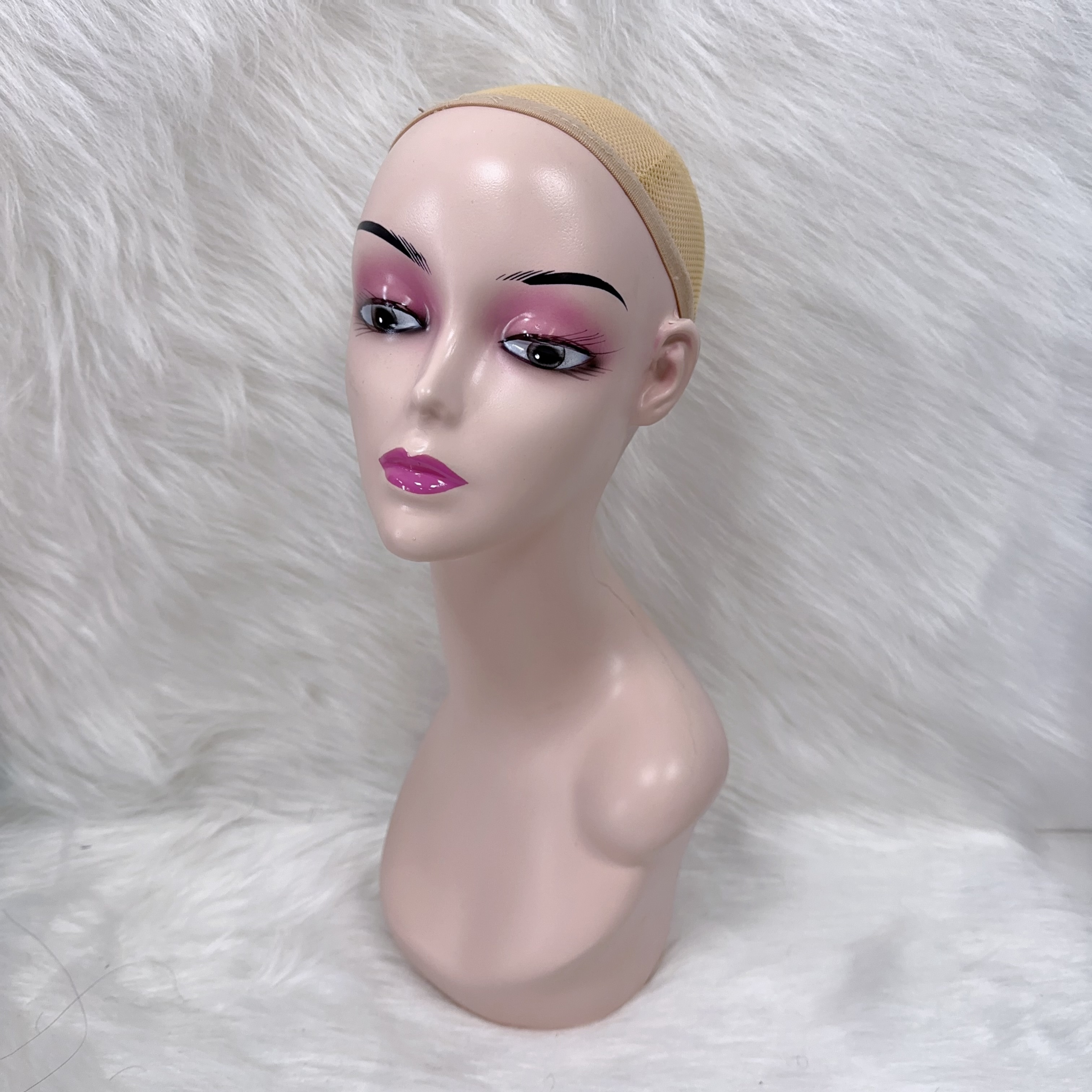 Fashion Female White Foam Mannequin Hat Cap Wig Women Head Display Holder  Model