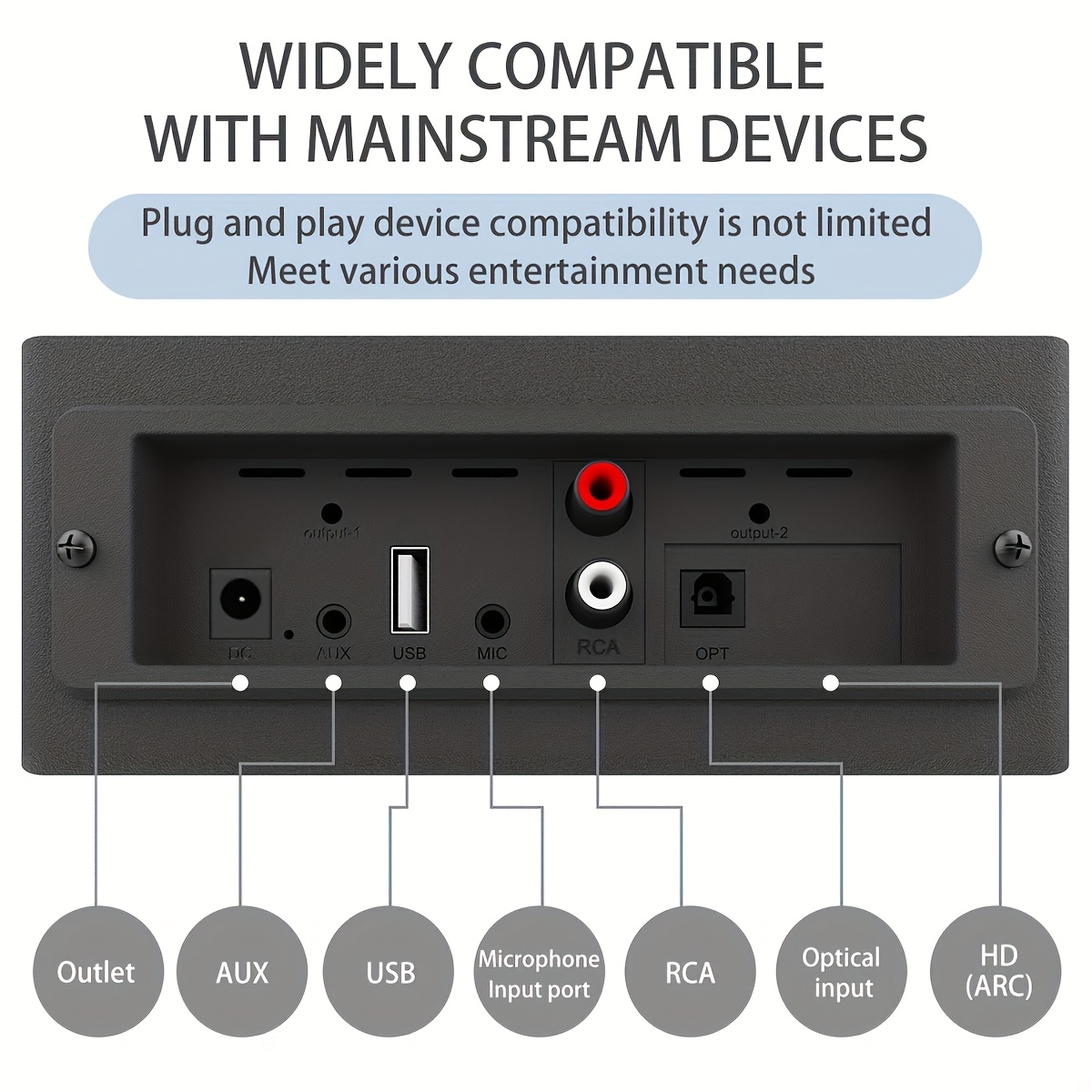 RGB Split Wireless Speaker System with 2.1 Stereo Sound & 8 Colorful LED Modes