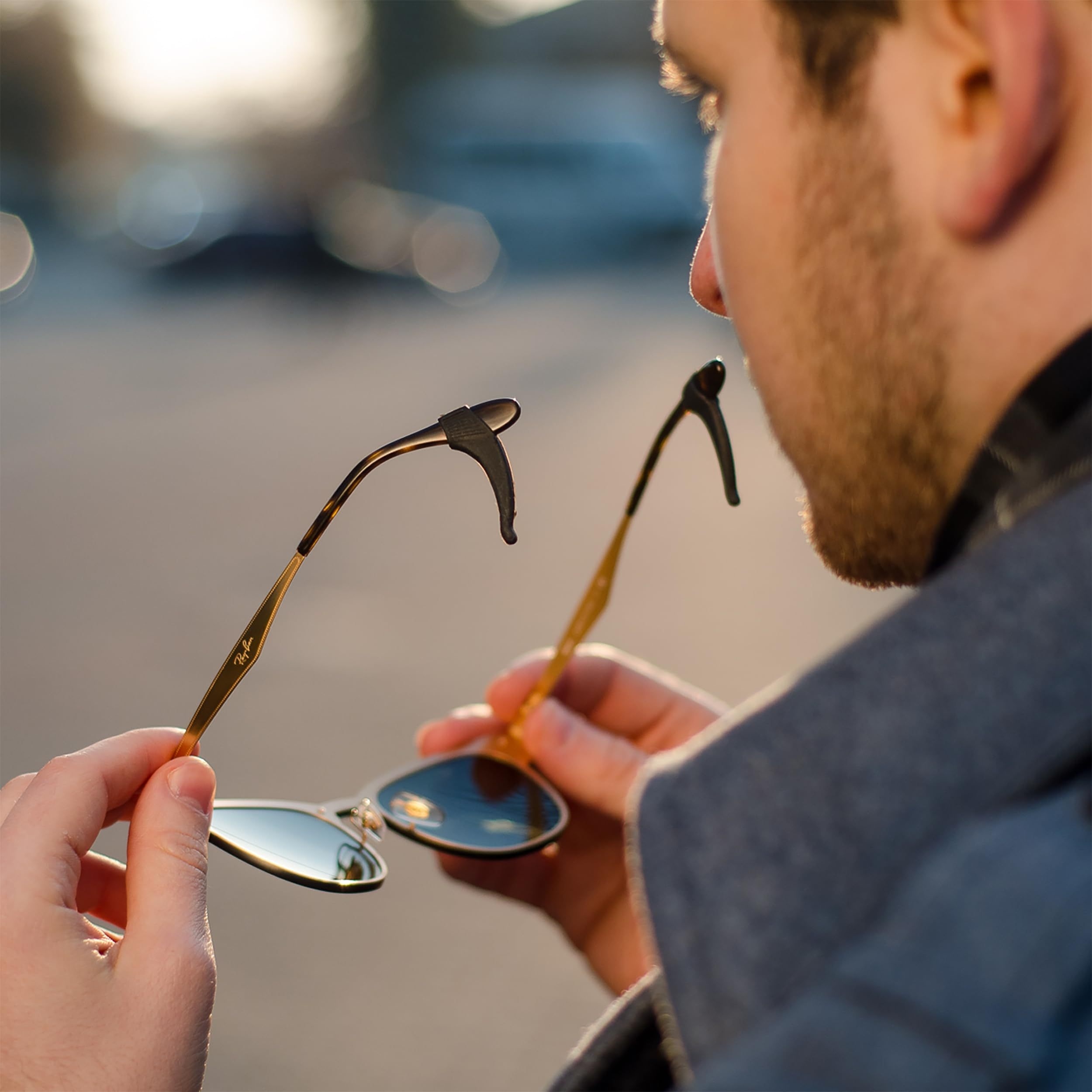 

de 4 Sangles de Retenue Lunettes - Sangles en PVC & , -lunettes Coussinets de Nez & de Sécurité et