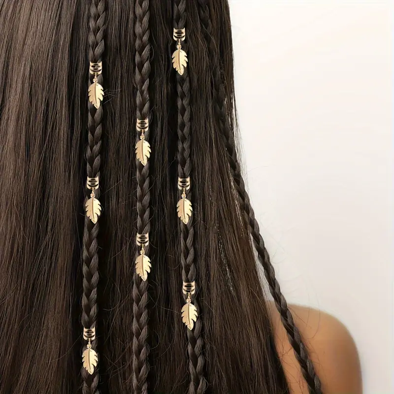 10 unidades anillos pelo pluma aleación vintage Temu Ecuador