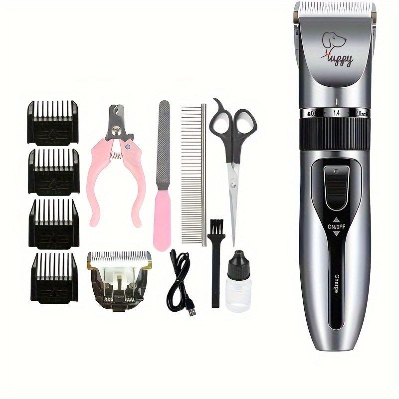 TEMU Rechargeable Cordless Electric Clippers For Pets, Featuring For A Quiet Grooming Experience.