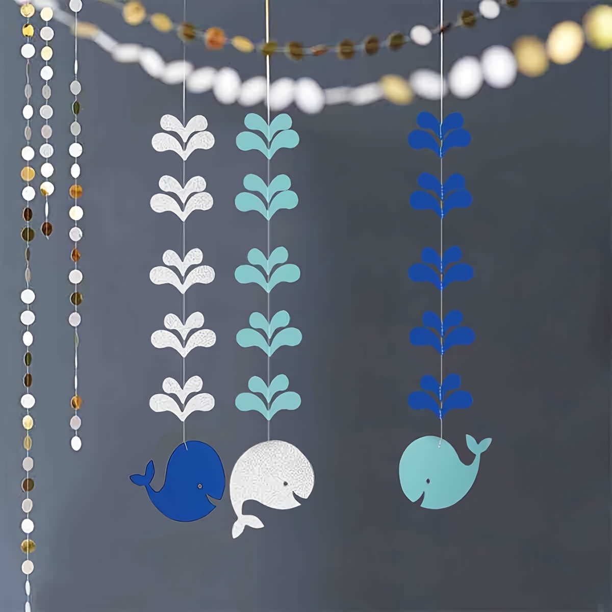 Adorable Whale Water Splash Hanging Decorations An - Temu