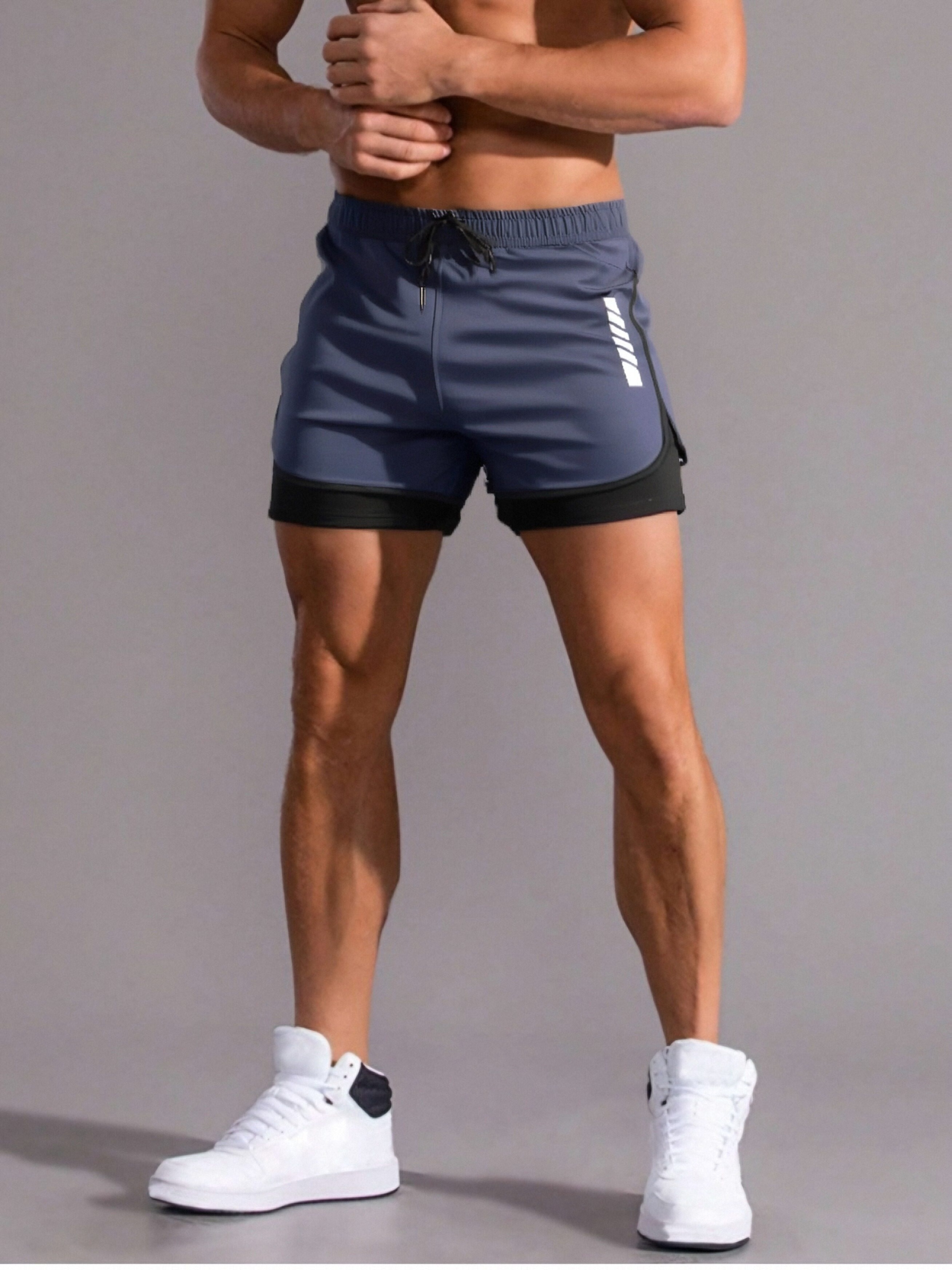 Men'S Summer Outdoor Sports Shorts for Running And Fitness, Breathable Workout Pants