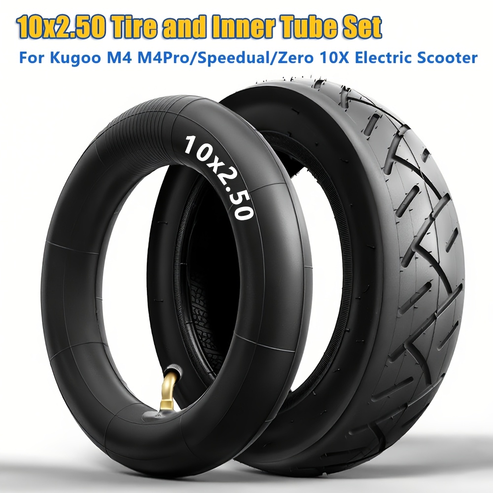 10x2.5 Rubber Electric Scooter Inner Tube Tyres E-Scooter Replacement Parts
