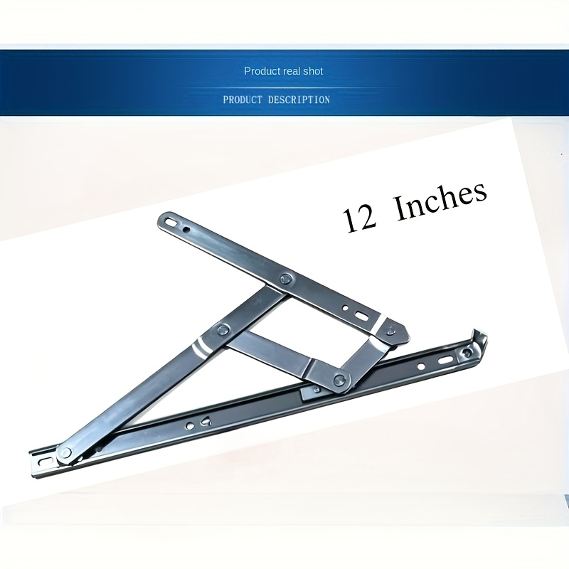 TEMU 2pcs Charnières de Rideau en Alliage d'Aluminium Élégantes - Design Moderne Ovale pour Décoration de , Support d'Ouverture de Fenêtre Facile,