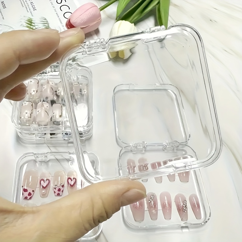 

24pcs Press-on Nail Organizer Set - Acrylic Storage Boxes For False & Acrylic Nails, Ideal For Salon Display And Organization