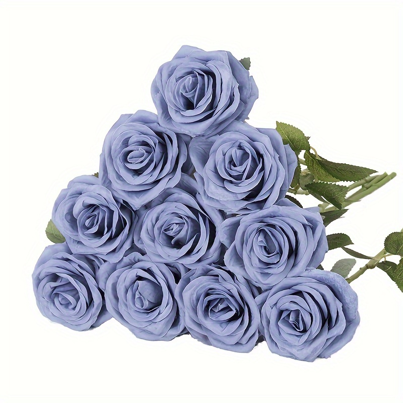künstliche blaue rosen stielen stoff kunstrosen Temu Luxembourg