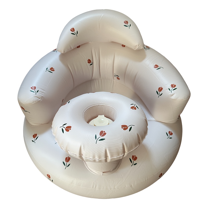 baby training chair white pvc no   bb inflatable small sofa anti fall for baby