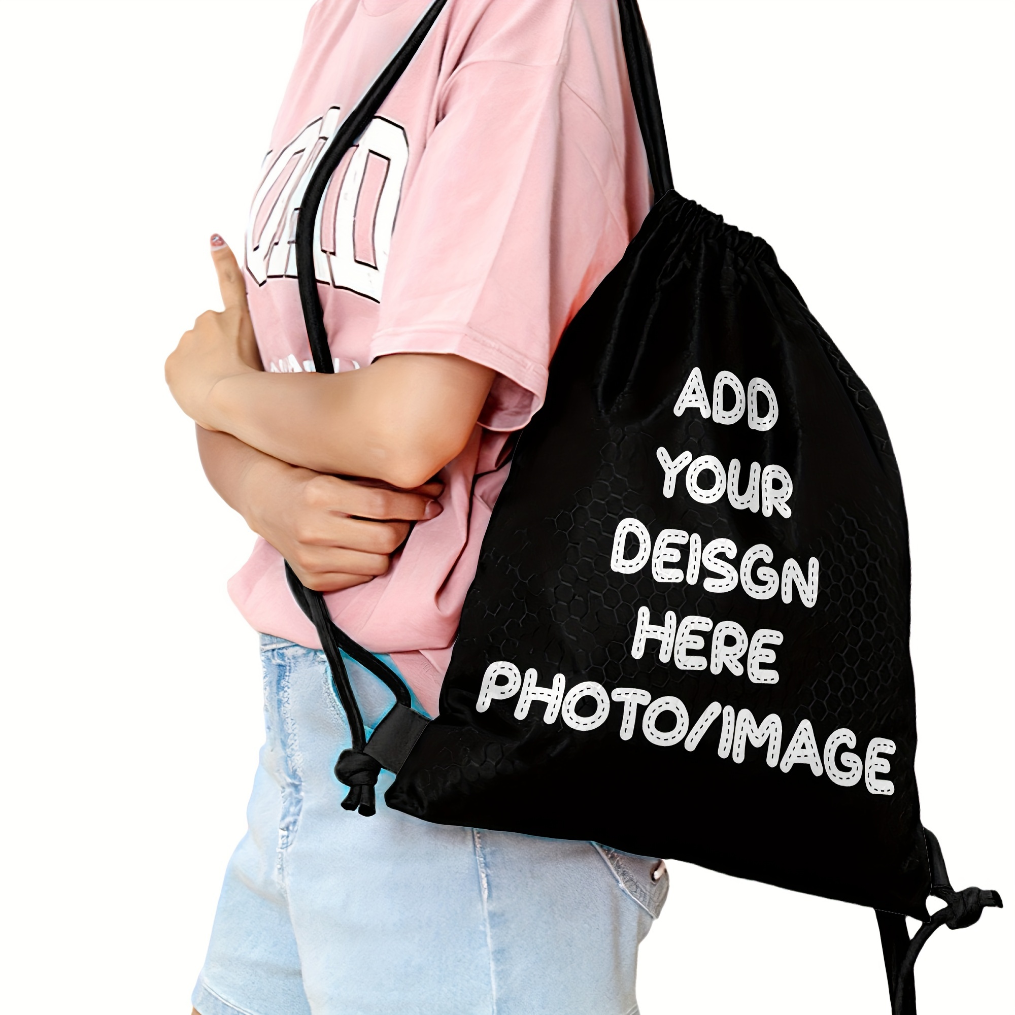 

Customizable Diamond Drawstring - Personalize , For , Gym & Use