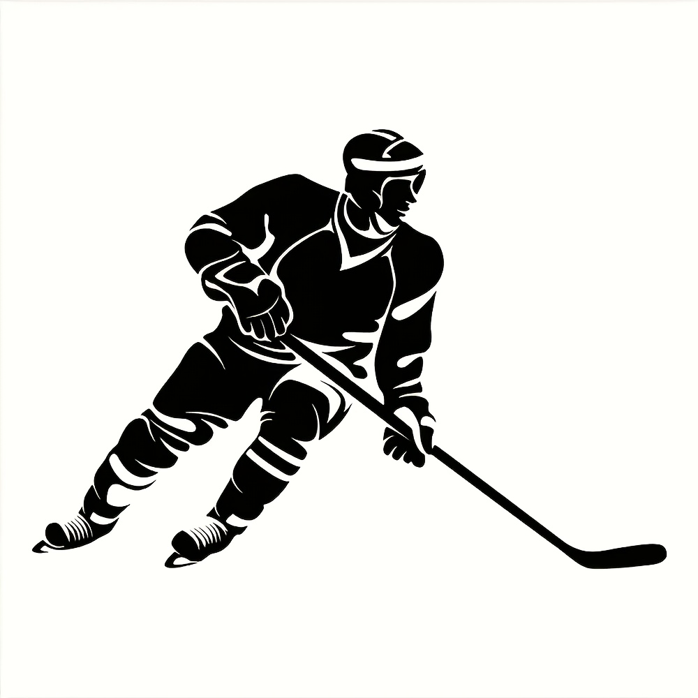 Vinyl Sticker Of An Ice - Sturdy And To Apply Sports Decal For Car Windows, Bumpers, And More - Cartoon- Of A , Ideal For Laptops, Walls, And Vehicles