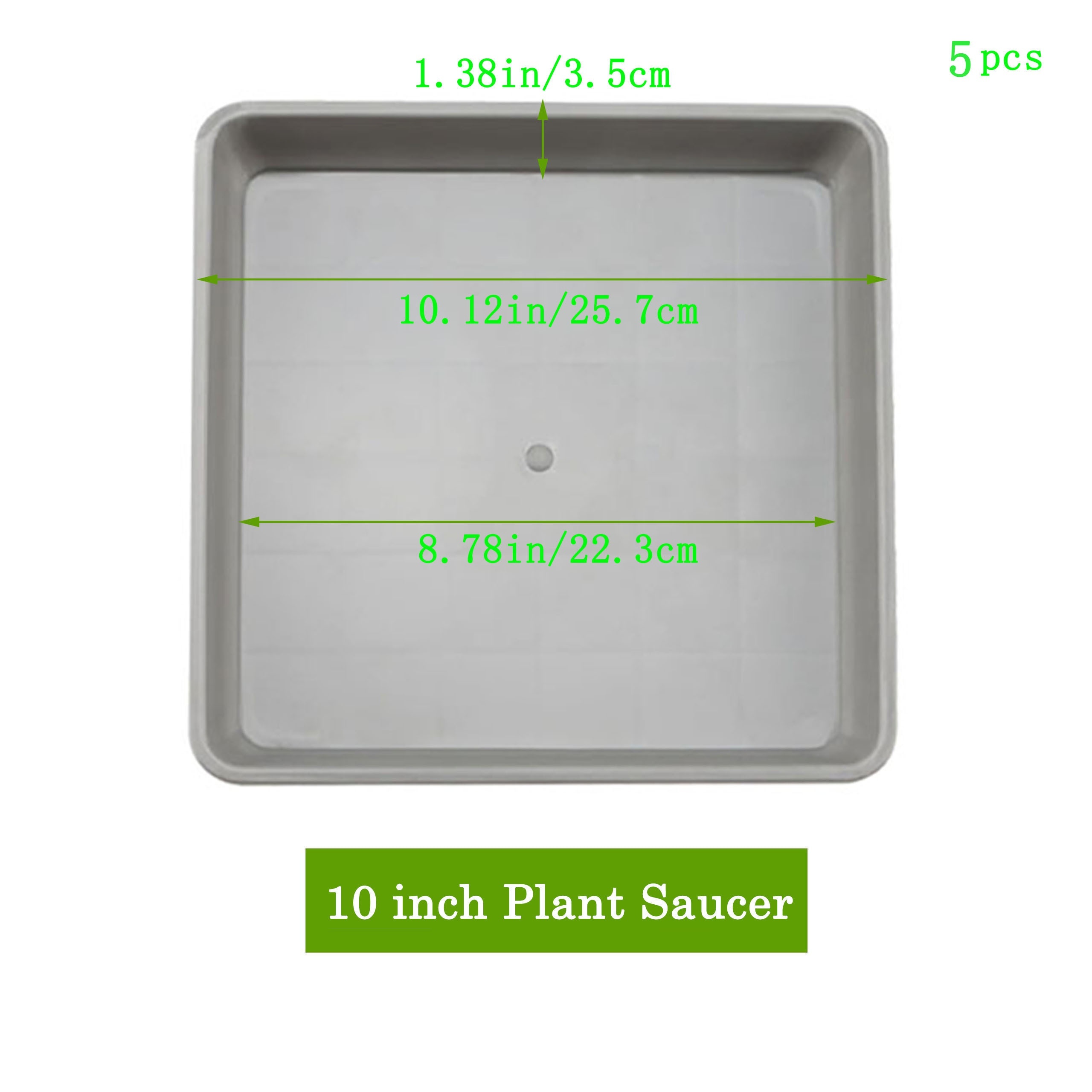 5pcs square plant saucer 6 8 10 12 inch plastic plant - Temu Germany