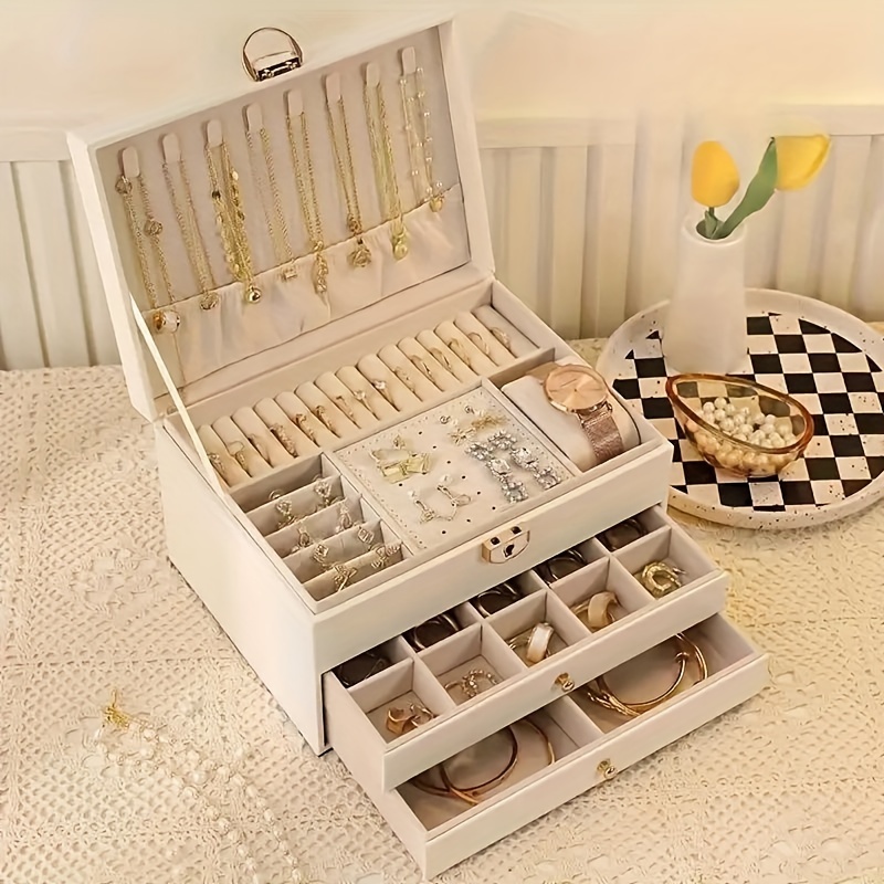 Amazon.com: Jewelry Jewelry Boxes， Multi-functional Three