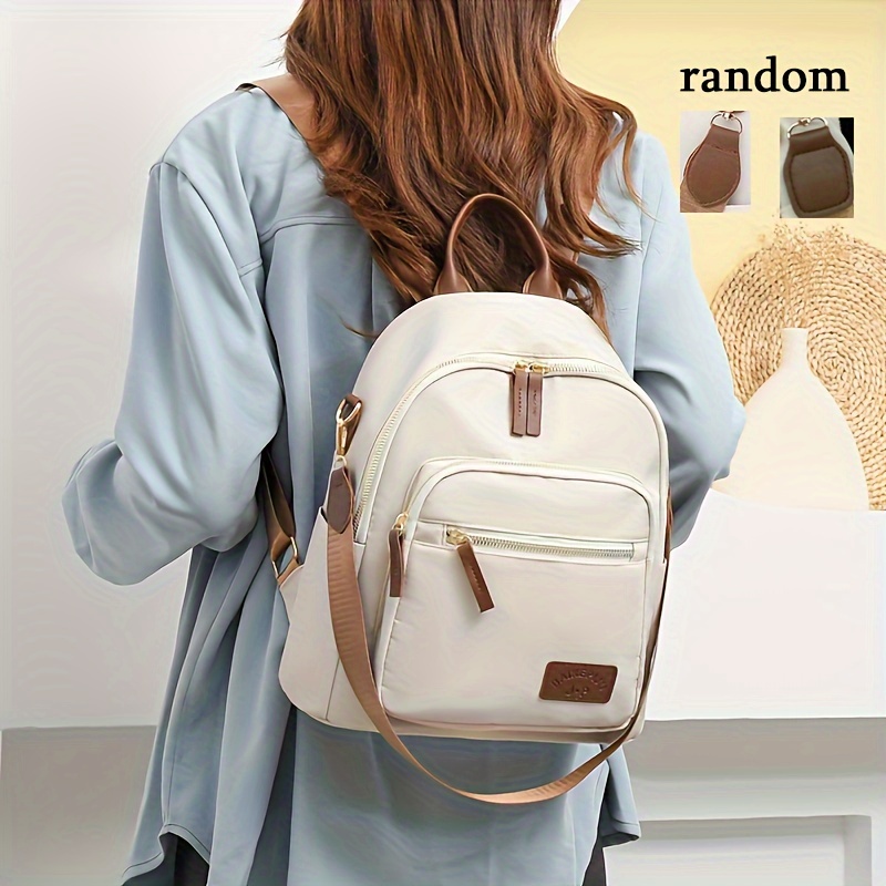 

Large Capacity Casual Backpack With Adjustable Straps, Simple Shoulder Bag - Perfect For Travel & Commute