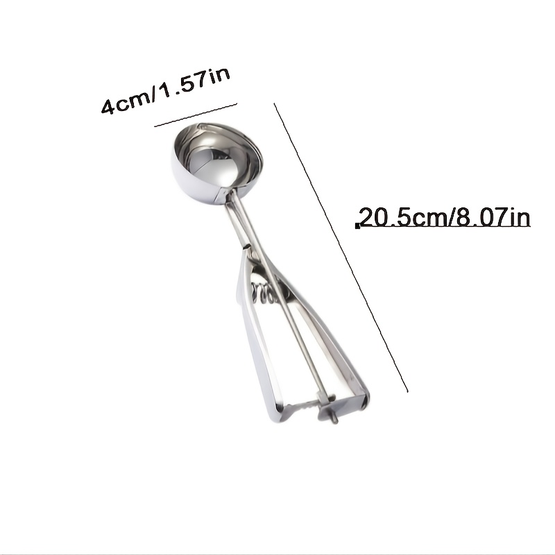 TEMU 4/5/6cm Iskopp i rostfritt stål, Iskopp, Iskopp, Melon Baller, Melon Ball Scoop