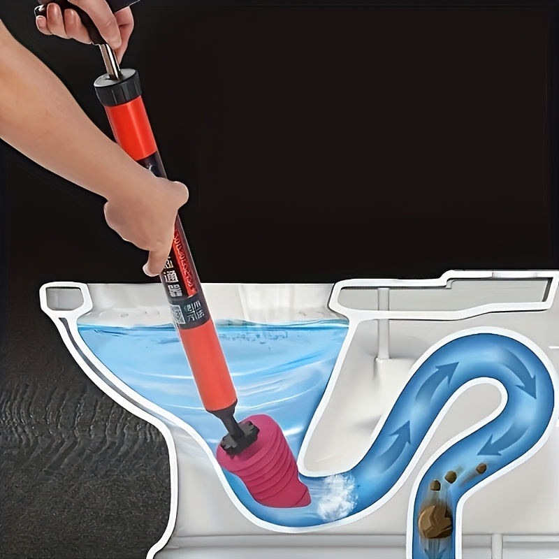 toilet plunger heavy duty air pressure toilet pipe unclogger toilet suction cup sink and shower clog remover bathroom unclogging equipment ergonomic