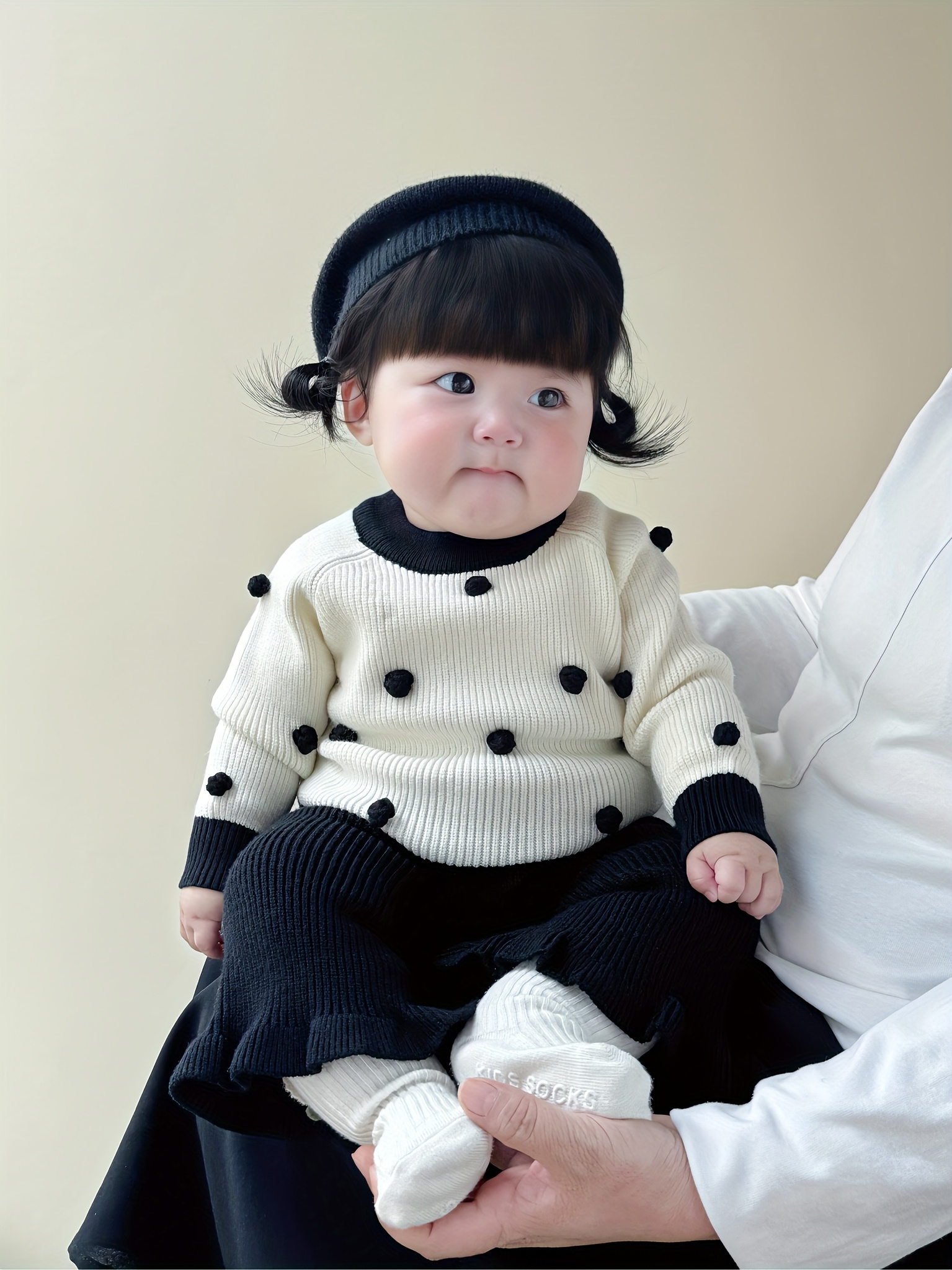 newborn baby girl spring autumn outfit two piece set three Temu