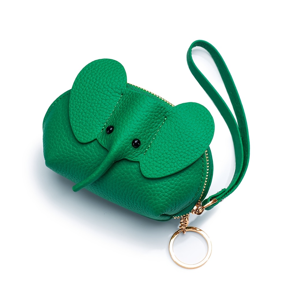 TEMU Women's Elephant-shaped Storage Bag With Zipper Closure & Hanging Strap - Multifunctional Portable Suitable For, Keys,, Travel, Compact Handheld