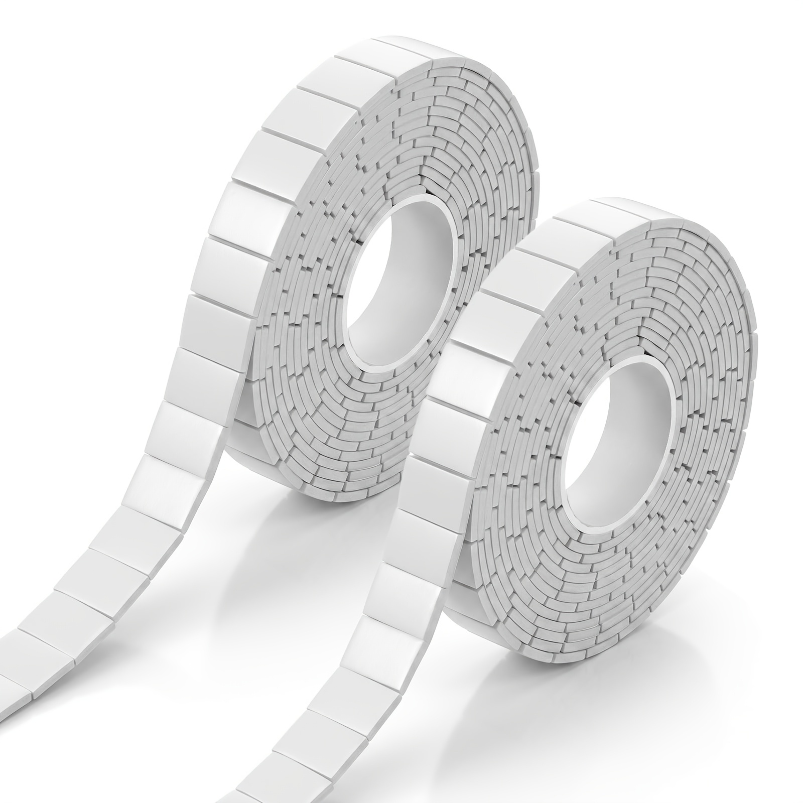 TEMU 500 Sheets Double-sided Foam Tape, Pre-cut Adhesive Foam Squares 3/4x1/2 Inch, Strong Sticky Mounting Tape For Crafts, Scrapbooking, Christmas