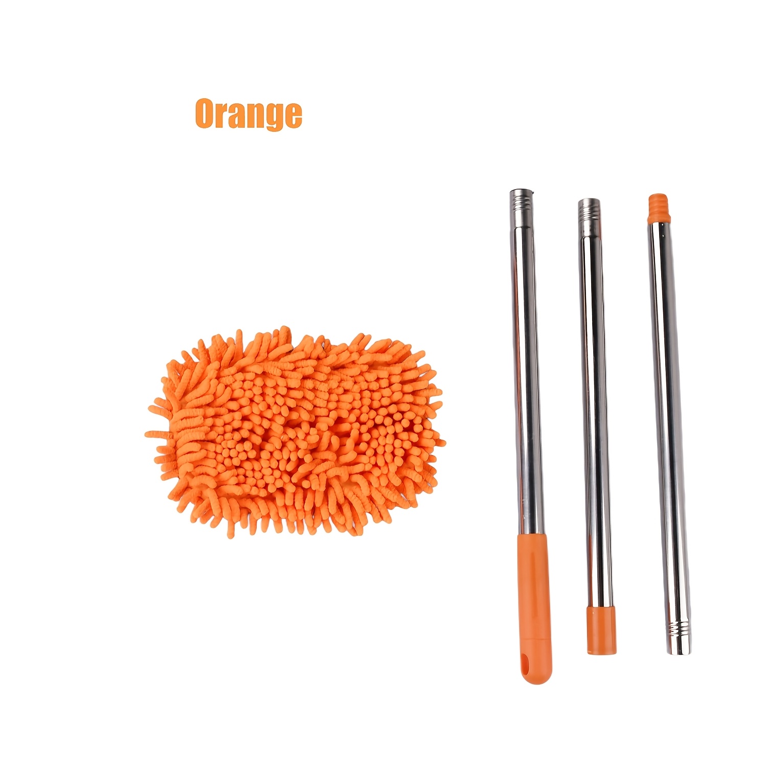 orange 1pc brush 1pc head orange 2pcs 1pc brush 2pcs head blue 2pcs 1pc brush 2pcs head orange kit 1pc brush 1pc towel 47 5inch microfiber car wash brush mop set chenille microfiber sponge duster long 2in 1 for cleaning cars Product details 8