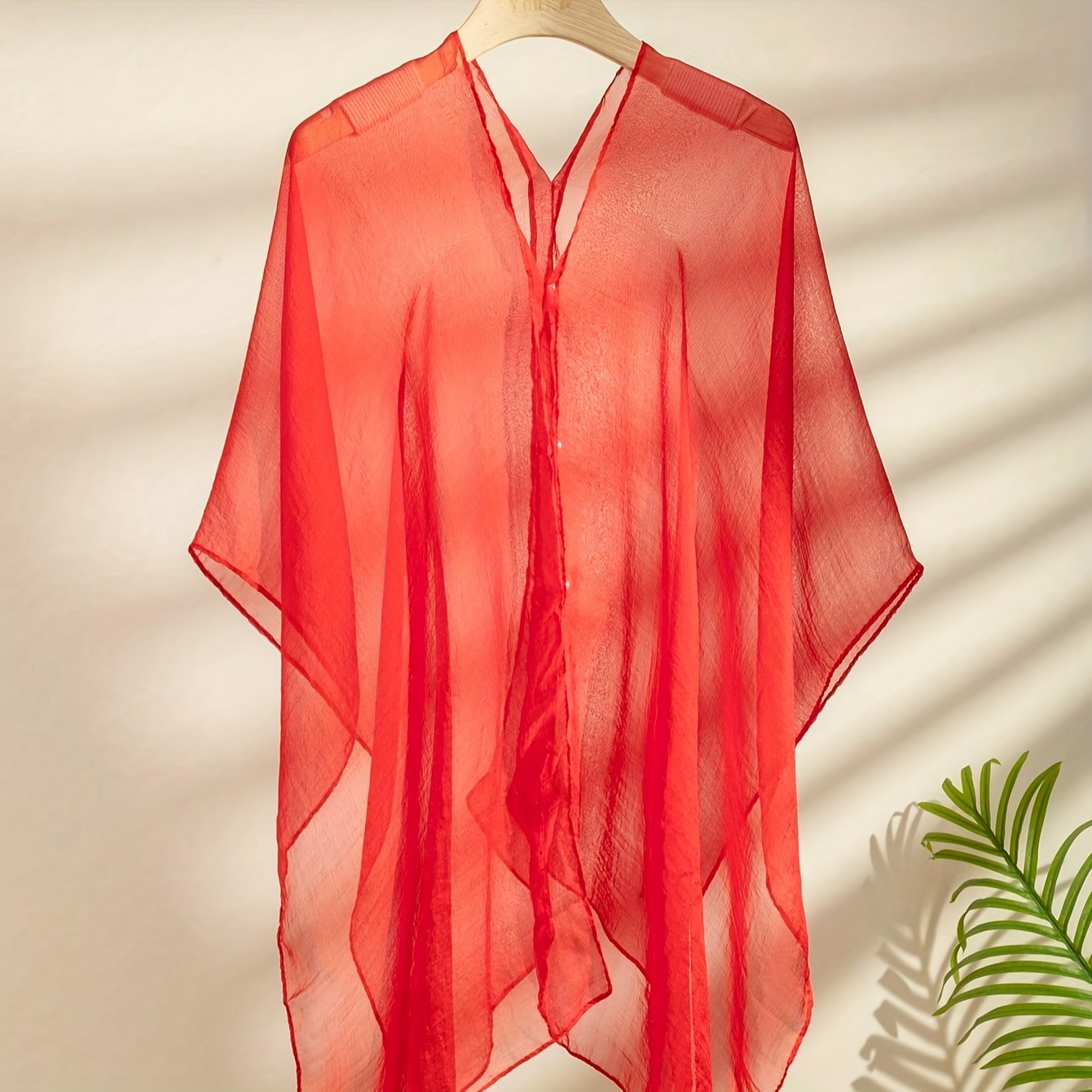 TEMU A Versatile Women's Chiffon Shawl Suitable For Various Styles.