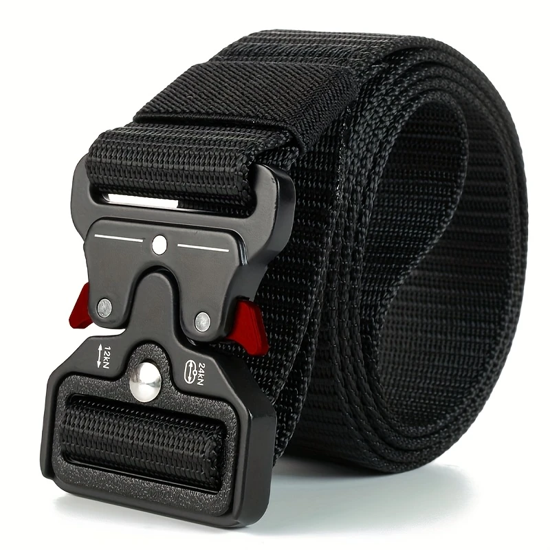 mens black sports belt release durable polyester breathable mesh design for outdoor activities versatile casual accessory casual belt breathable belt durable belt details 1