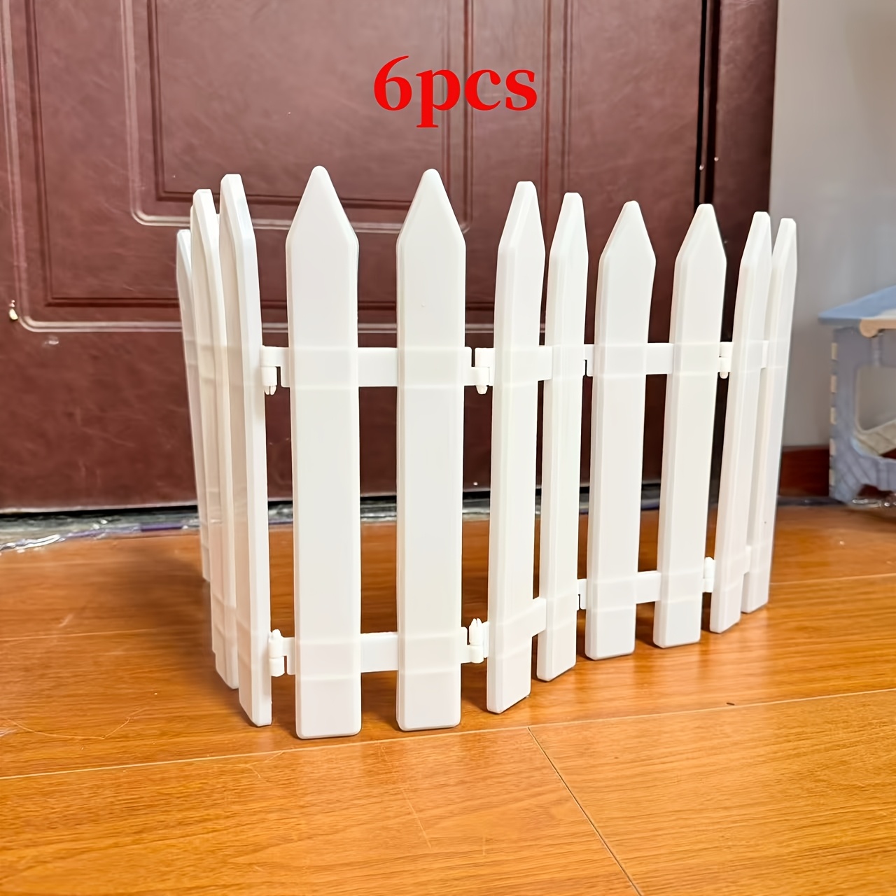TEMU [3d] Garden Fencing, Available In Sets Of 6/12/24pcs. Design Allows For Flexible Arrangement And . Durable With A Sturdy Texture, Long-lasting