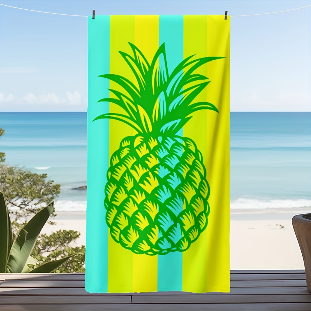 1pc Lobster Printed Oversized Thickened Microfiber Beach Towel For Adults  Extra Large Pool Towel Quick Dry Swimming And Camping Towel For Summer, Don't Miss These Great Deals