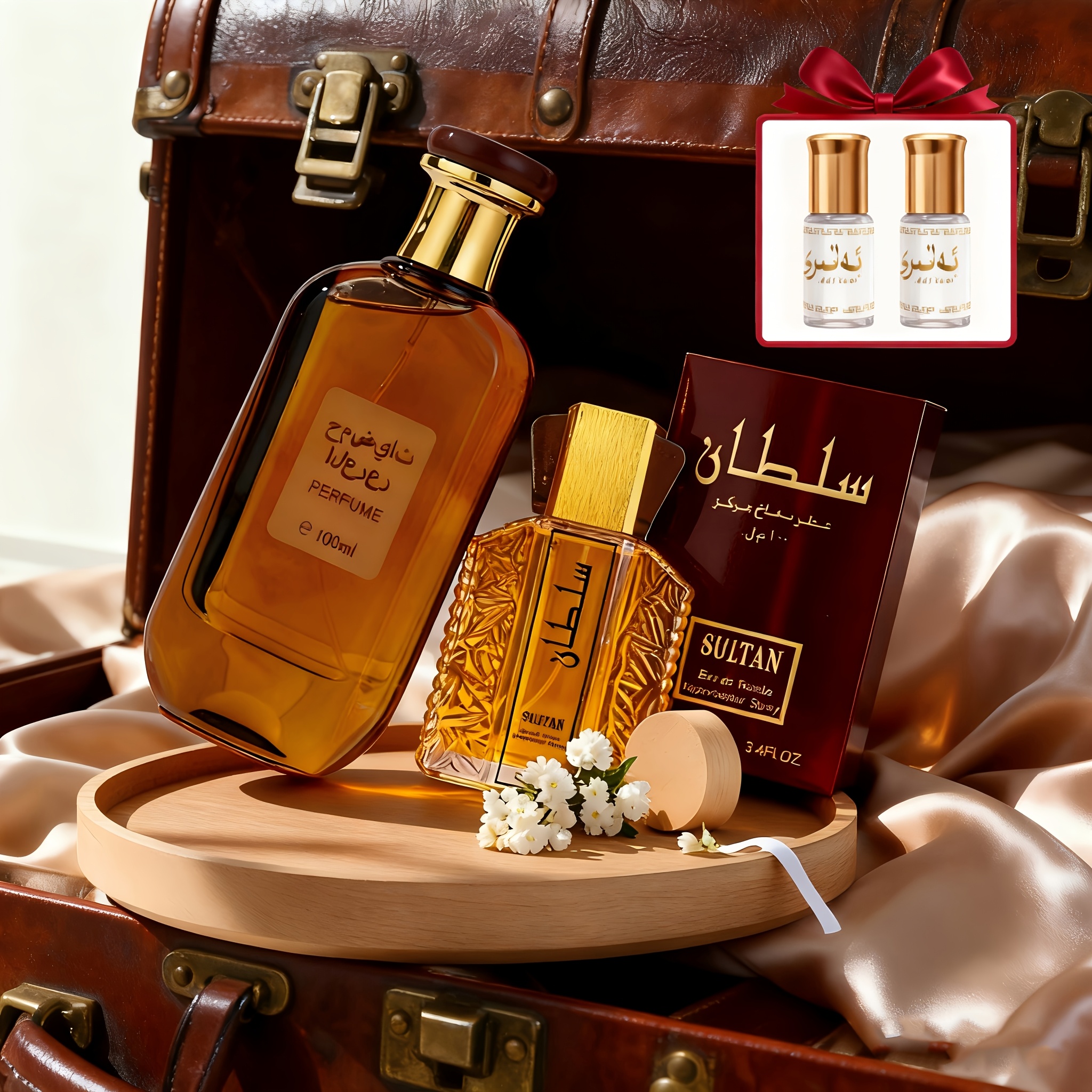 *2+3ml*2, Floral Perfume, , Long-lasting Romantic Perfume, Beautifully Designed, Unique Shape, Holiday Gifts, Daily Is Very Suitable For