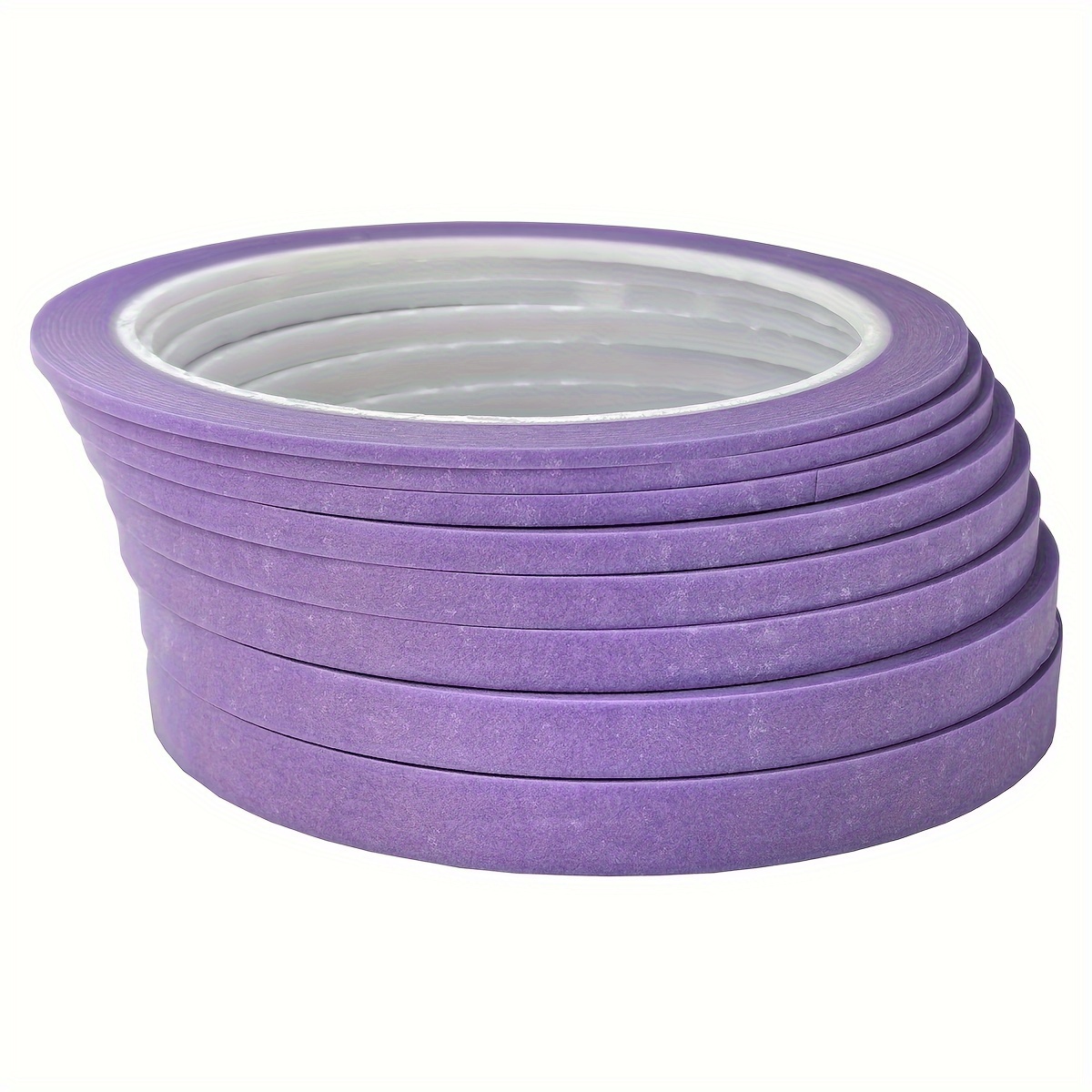 

Purple Paper Beauty Pattern Paper And Paper Tape Used For Nail Art, Painting, Spraying, Covering, And Used As Clothing Design Cutting Paper Tape 2mm 2.5mm 3mm 4mm 5mm 6mm 8mm 10mm X 25 Meters Per Roll