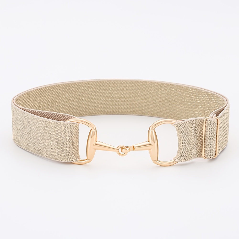 

Waist Belt With Golden Threads, Suitable For Riding And Equestrian Sports, A And Fashionable Accessory For Women.