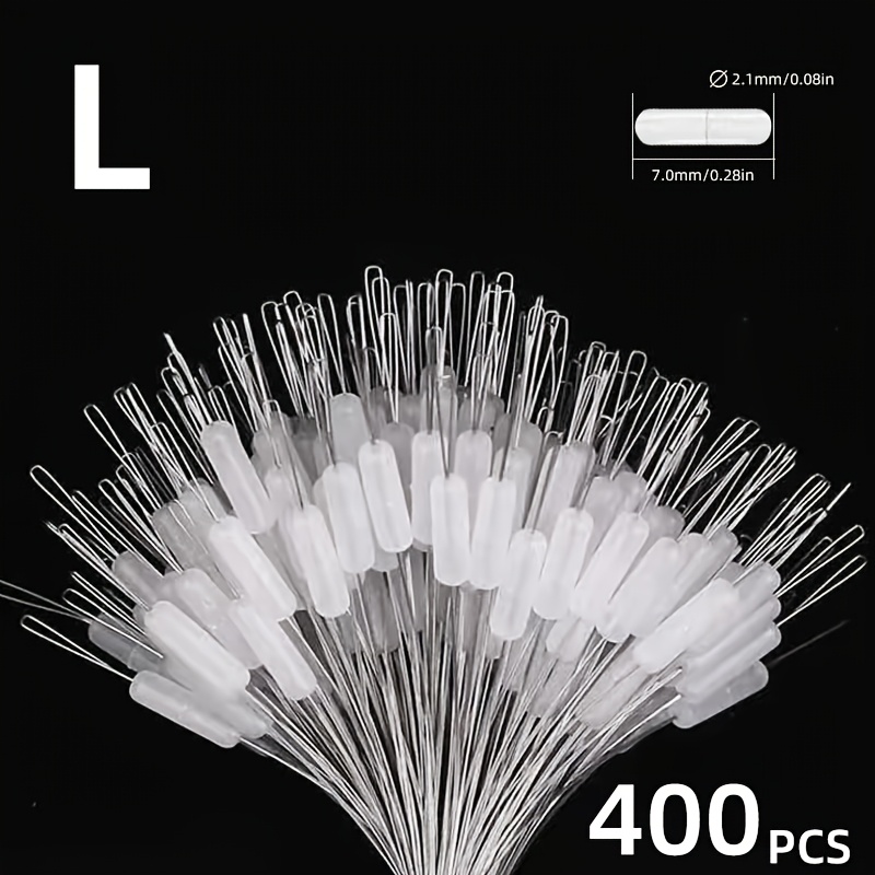 TEMU 1 Paquete/400pcs Transparentes Invisibles, Topes de Flotador de Silicona, Adiciones de Pesca Comunes