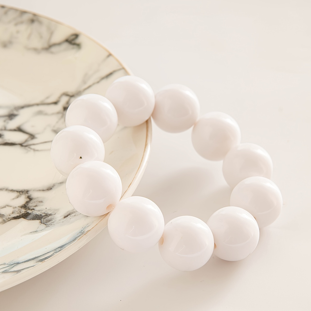 Bohemian Resin Statement Beaded Chain Bracelet, Versatile Design