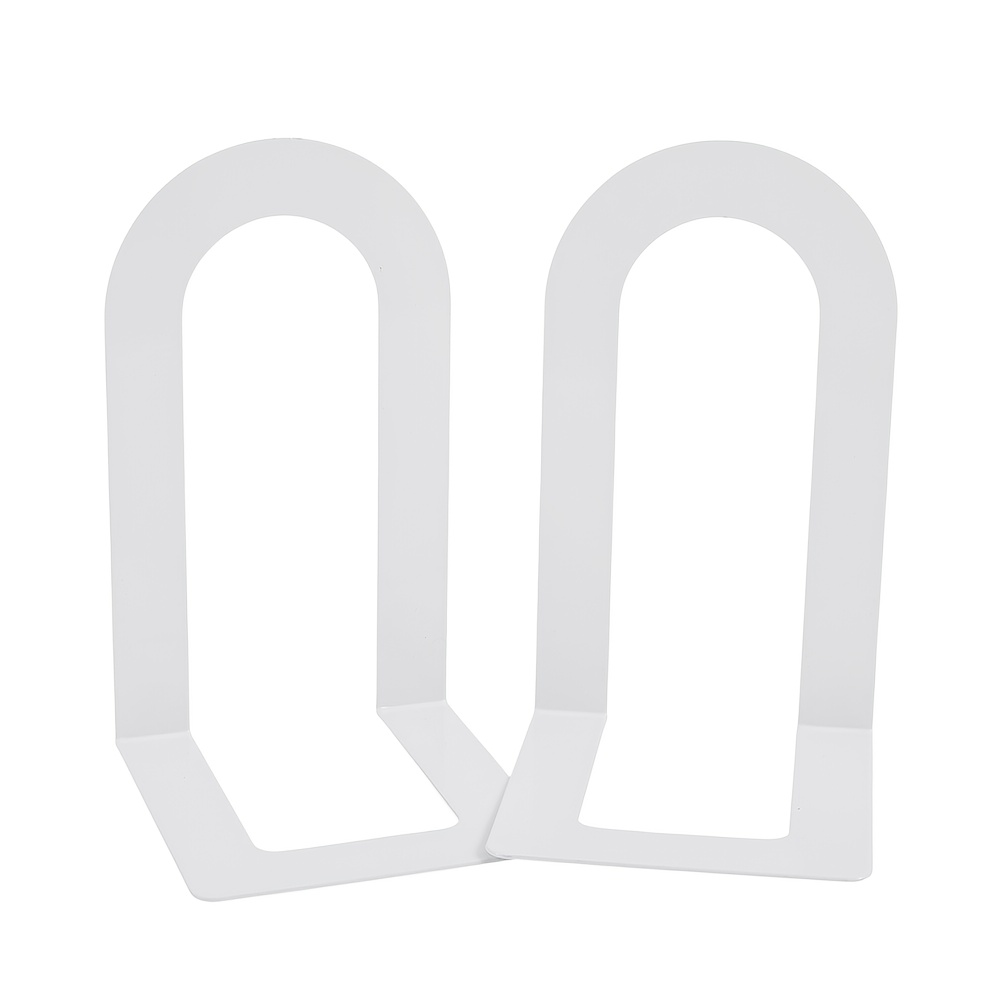 TEMU Sujetalibros acrílico minimalista de de U, organizador y soporte de libros de escritorio, pinza de libros resistente, adecuado para escritorios