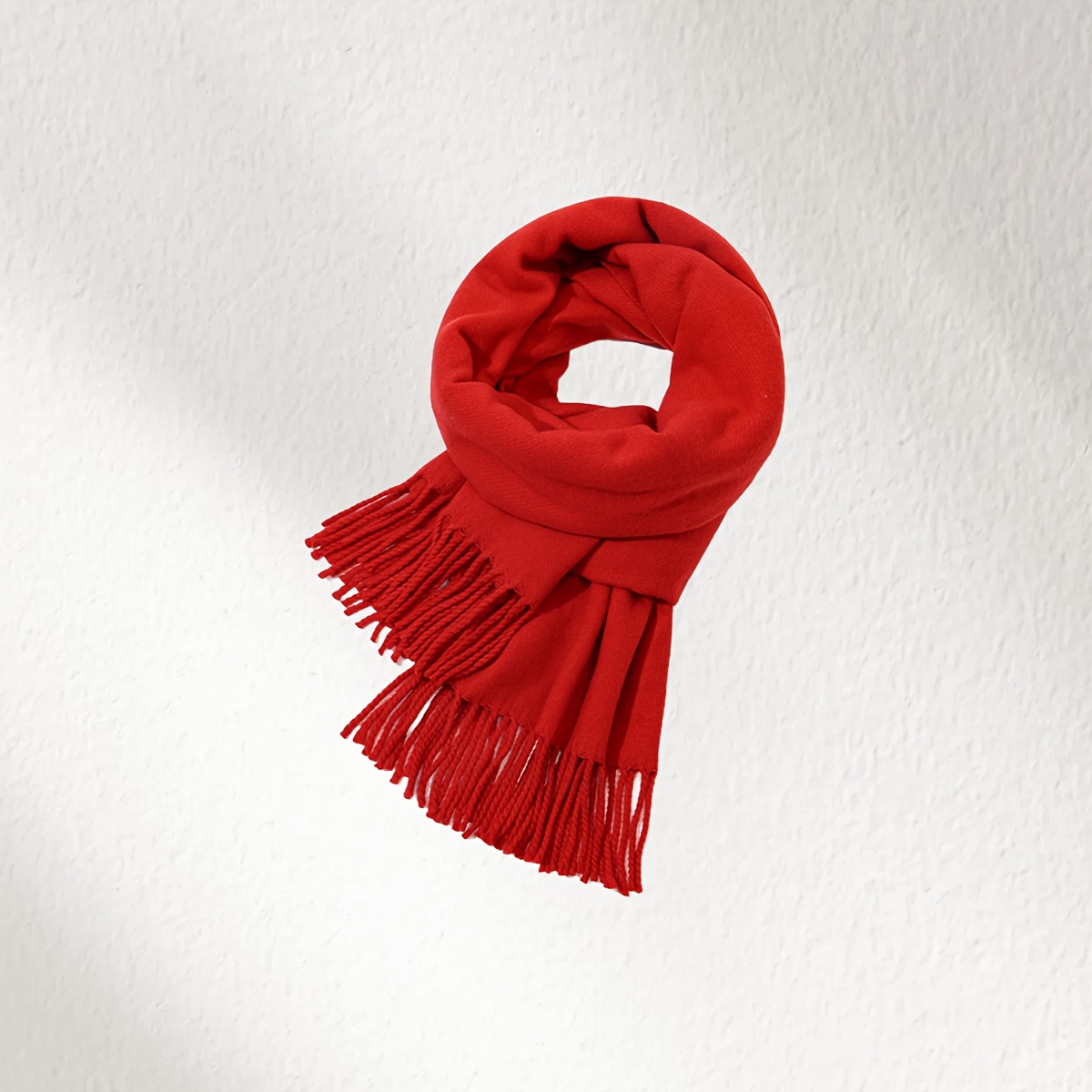 TEMU Nueva bufanda de color liso, de estilo europeo, americano y , para , versátil y a , de e