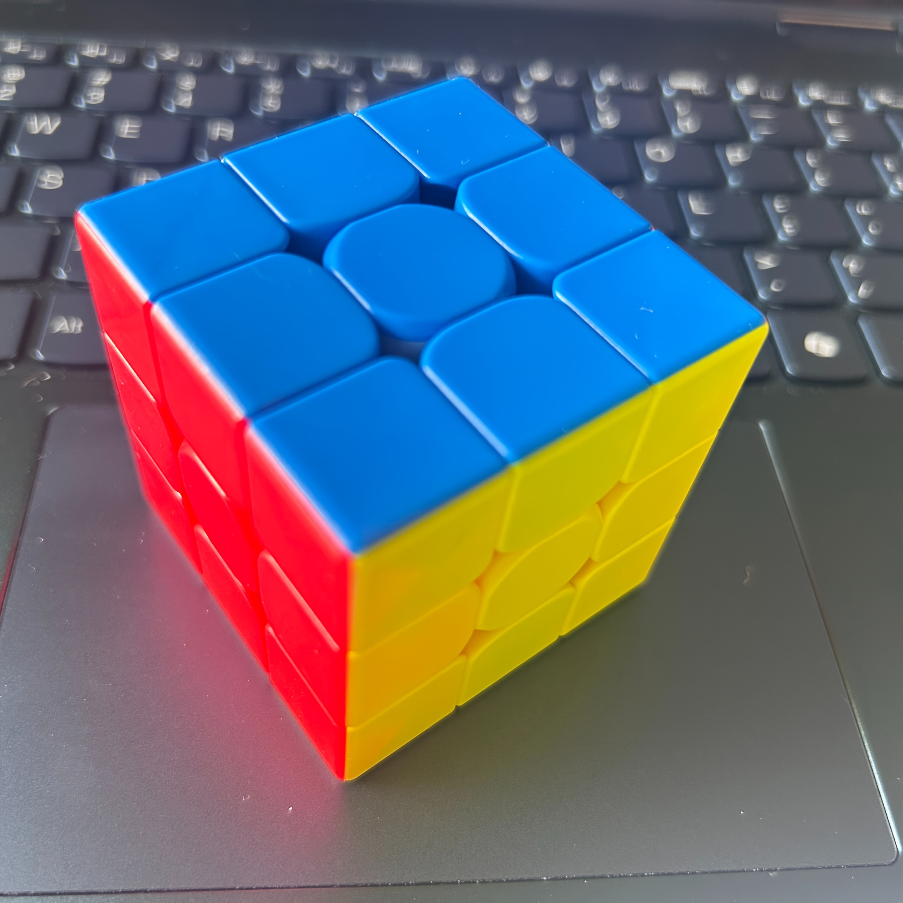 magnetic suction magic cube 3x3 speed cube beginner friendly durable plastic with 6 vibrant colors easy   for mental stimulation   cube toy puzzle construction vibrant color scheme   mechanism