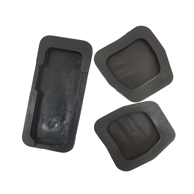 TEMU 3pcs Durable Synthetic Rubber Car Pedal Pad Set - Universal Replacement, Suitable For T4 Transporter 1990-2003, Includes Clutch, Brake, And