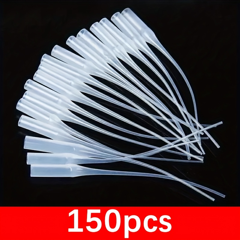 TEMU /100/150/200 piezas Gotero de Pegamento Boquilla de Recubrimiento de Precisión Tubo Fino Pullover Tipo de Extensión Punta Pegamento de Secado