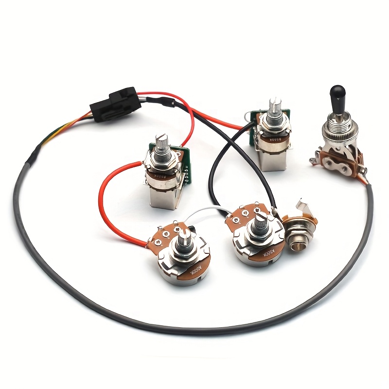 Epi Loaded Pre-wired Guitar Wiring Harness 2T2V with Coil Split Prewired Kits for LP SG DOT
