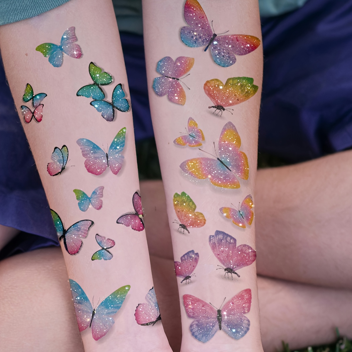 4 st oblong färgglad kombinationspaket glitter - Temu Sweden