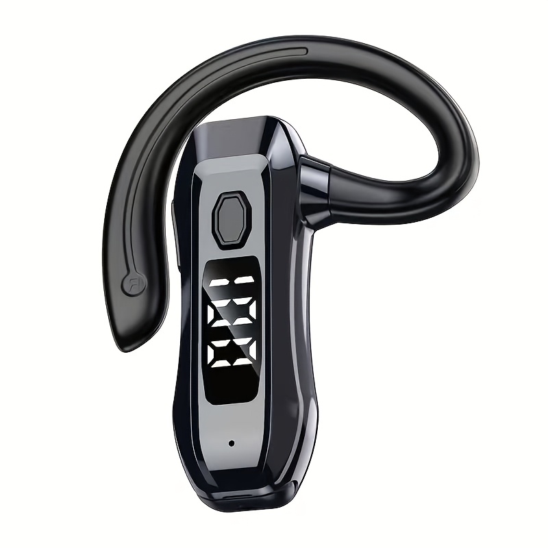 Temu – TEMU Single-ear Wireless Headphones, Business Driving Headphones, Noise-canceling Headphones, Sports Earhook Headphones, Long , Unisex